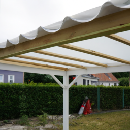 Installation de pergola en PVC Bruges